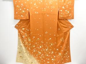 桜に蝶・楓模様刺繍訪問着